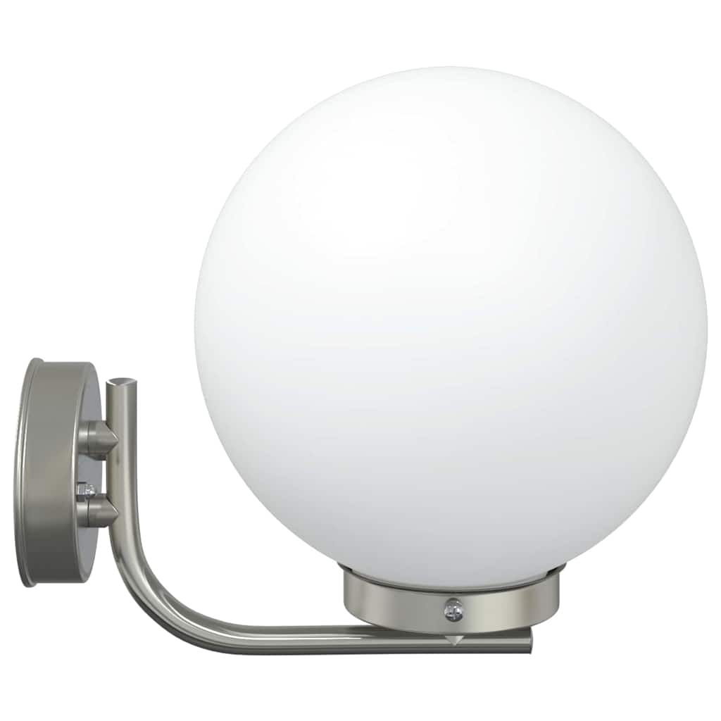 Luz de pared exterior 2 pcs Plateado 29 x 25 x 33 cm