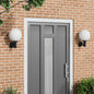 Luz de parede exterior 2 pcs Preto 23.5 x 9 x 26 cm