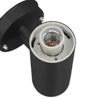 Luz de pared exterior 2 pcs Negro 15 x 7,5 x 33 cm