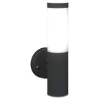 Luz de pared exterior 2 pcs Negro 15 x 7,5 x 33 cm