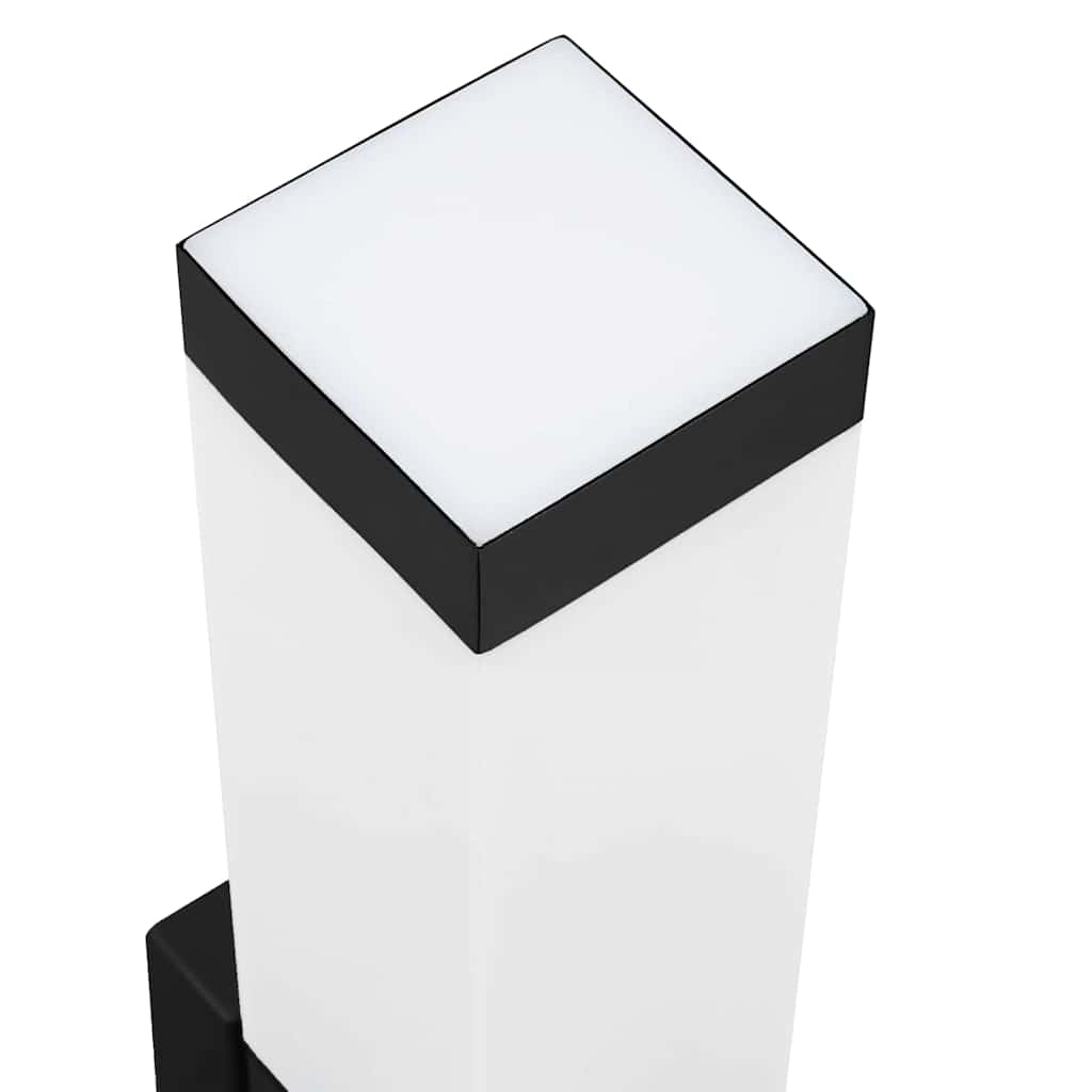 Luz de pared exterior 2 pcs Negro 10.5 x 6 x 33 cm