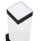 Luz de pared exterior 2 pcs Negro 10.5 x 6 x 33 cm