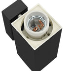 Luz de pared exterior 2 pcs Negro 10.5 x 6 x 33 cm
