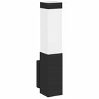 Luz de pared exterior 2 pcs Negro 10.5 x 6 x 33 cm