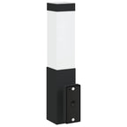 Luz de pared exterior 2 pcs Negro 10.5 x 6 x 33 cm