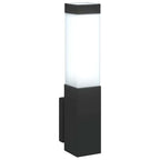 Luz de pared exterior 2 pcs Negro 10.5 x 6 x 33 cm