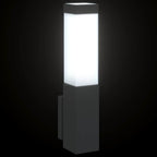 Luz de pared exterior 2 pcs Negro 10.5 x 6 x 33 cm