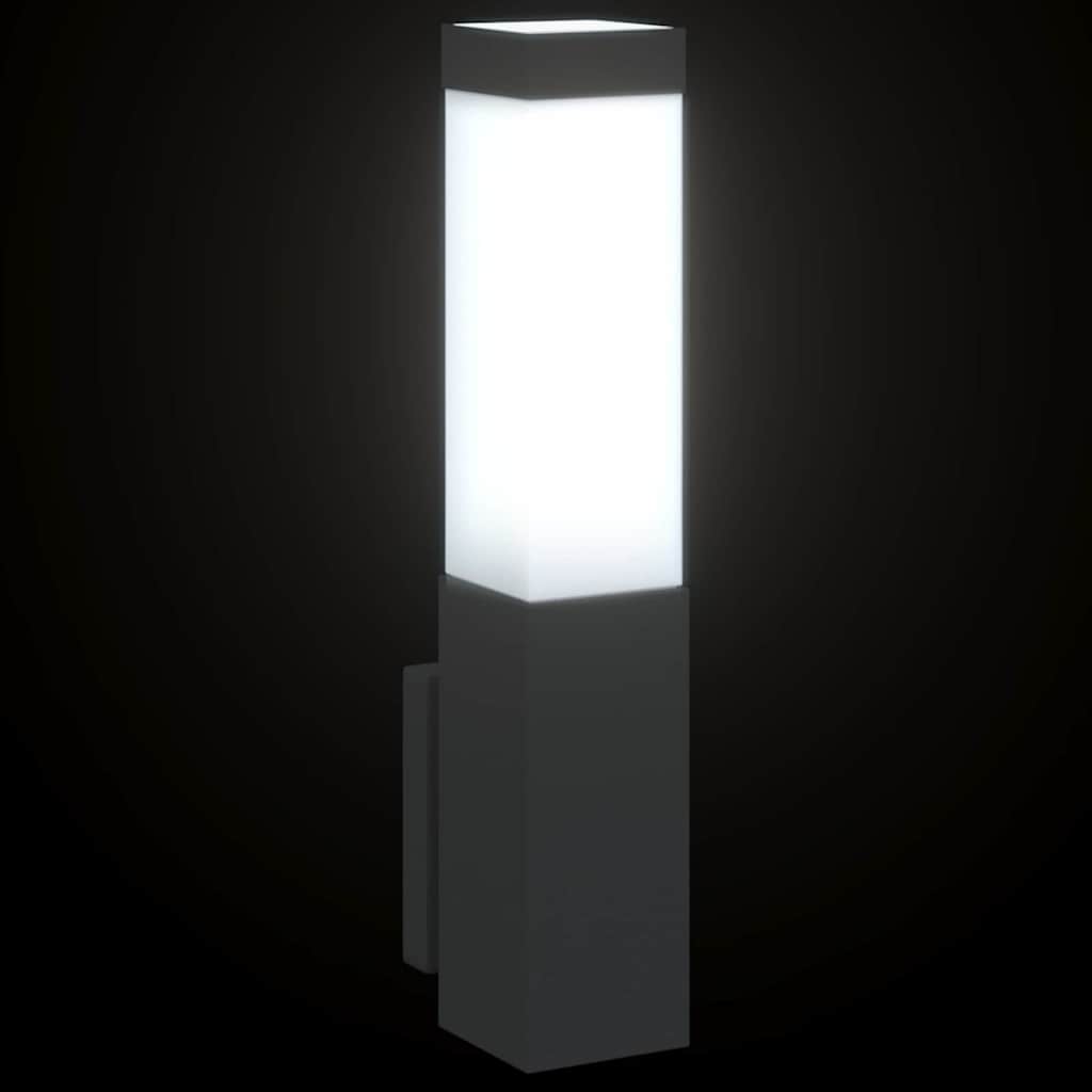 Luz de pared exterior 2 pcs Negro 10.5 x 6 x 33 cm
