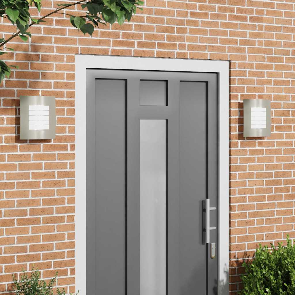 Outdoor Wall Light 2 pcs Black 23.5 x 9 x 26 cm