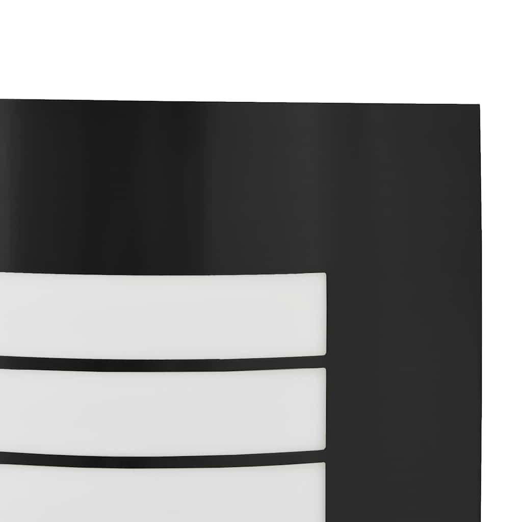Luz de pared exterior 2 pcs Negro 23.5 x 9 x 26 cm