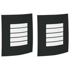 Luz de pared exterior 2 pcs Negro 23.5 x 9 x 26 cm