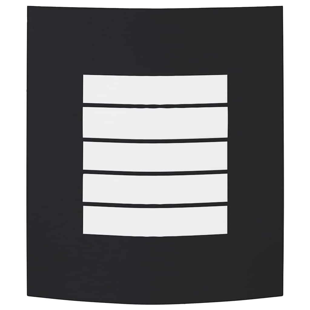 Luz de pared exterior 2 pcs Negro 23.5 x 9 x 26 cm