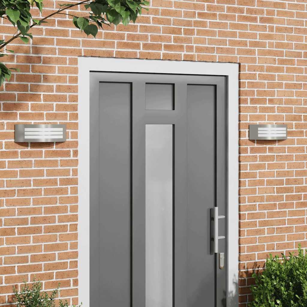 Outdoor Wall Light 2 pcs Black 32 x 10 x 10 cm