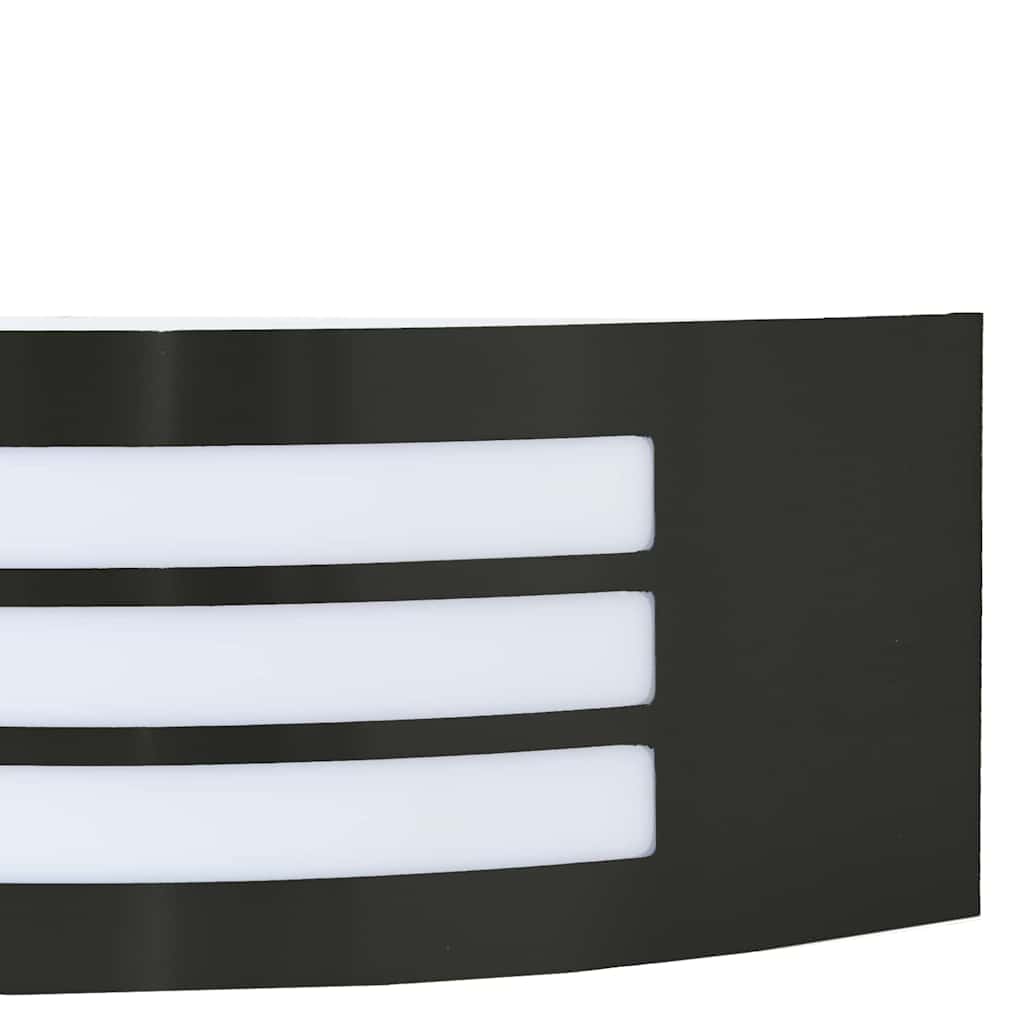 Luz de pared exterior 2 pcs Negro 32 x 10 x 10 cm