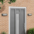 Luz de pared exterior 2 pcs Negro 32 x 10 x 10 cm