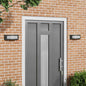 Luz de pared exterior 2 pcs Negro 32 x 10 x 10 cm