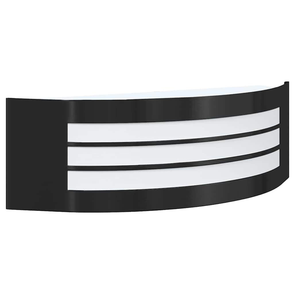 Luz de pared exterior 2 pcs Negro 32 x 10 x 10 cm