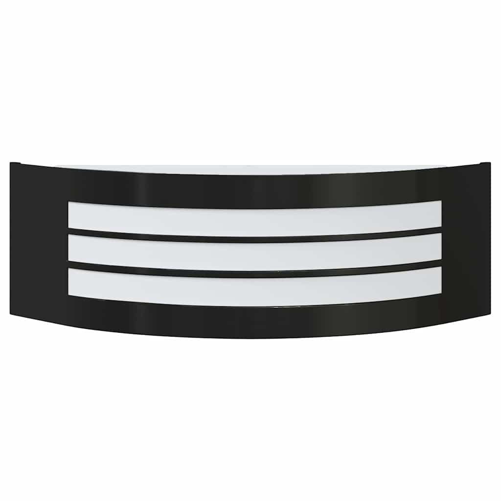Luz de pared exterior 2 pcs Negro 32 x 10 x 10 cm