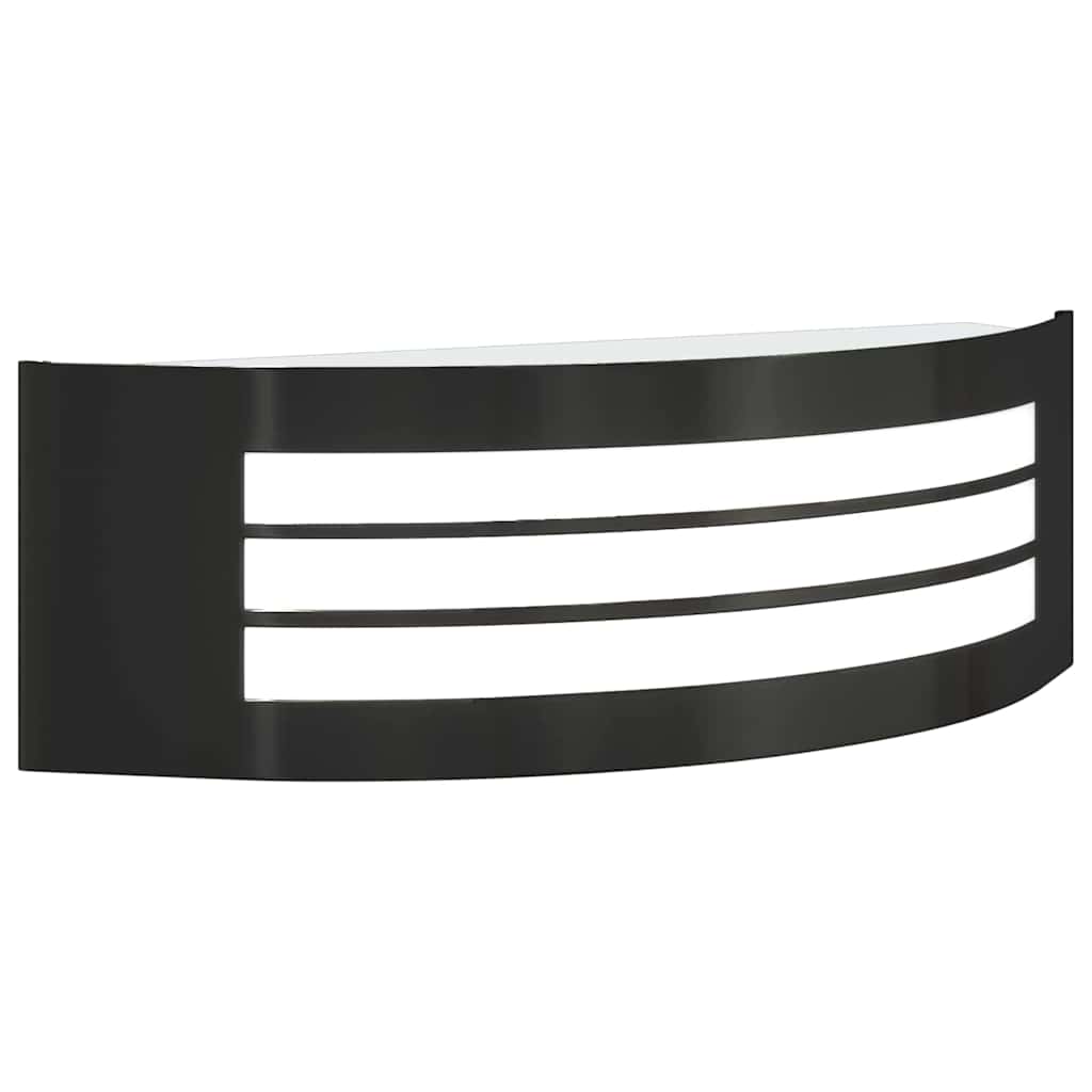 Luz de pared exterior 2 pcs Negro 32 x 10 x 10 cm