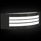 Luz de pared exterior 2 pcs Negro 32 x 10 x 10 cm