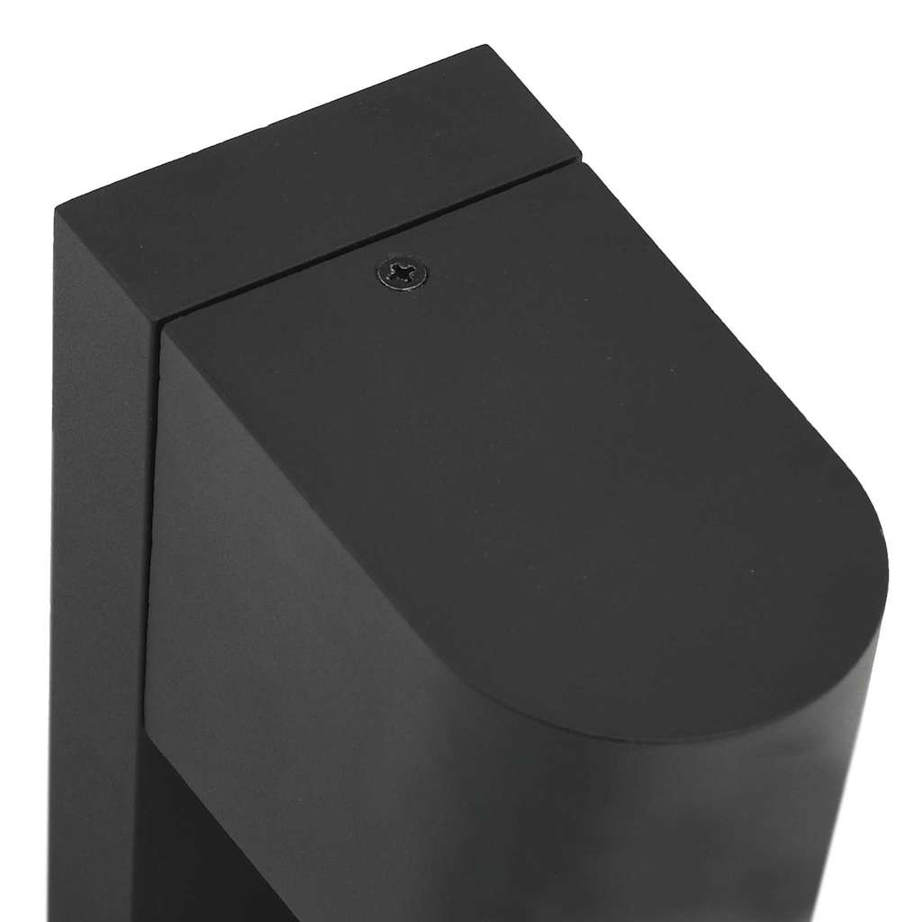 Luz de pared exterior 2 pcs Negro 12 x 7 x 15 cm
