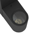 Luz de pared exterior 2 pcs Negro 12 x 7 x 15 cm