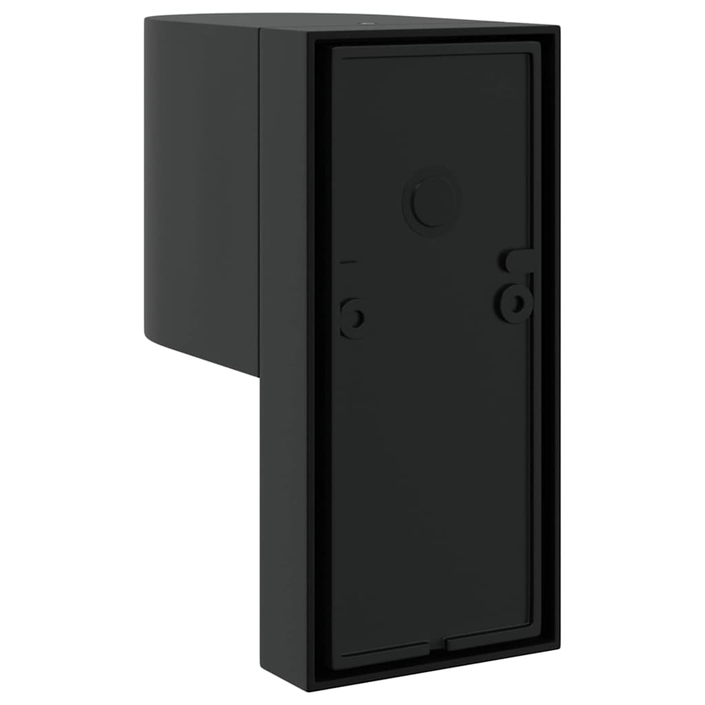 Luz de pared exterior 2 pcs Negro 12 x 7 x 15 cm