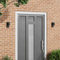 Luz de pared exterior 2 pcs Negro 32 x 10 x 10 cm