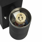 Luz de pared exterior 2 pcs Negro 7 x 10 x 22 cm