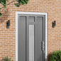 Outdoor Wall Light 2 pcs Black 7 x 10 x 22 cm