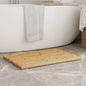 Alfombrillas de baño 2 unidades bambú 50x35 cm