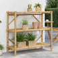 3-tier bamboo shelf 100x40x90 cm