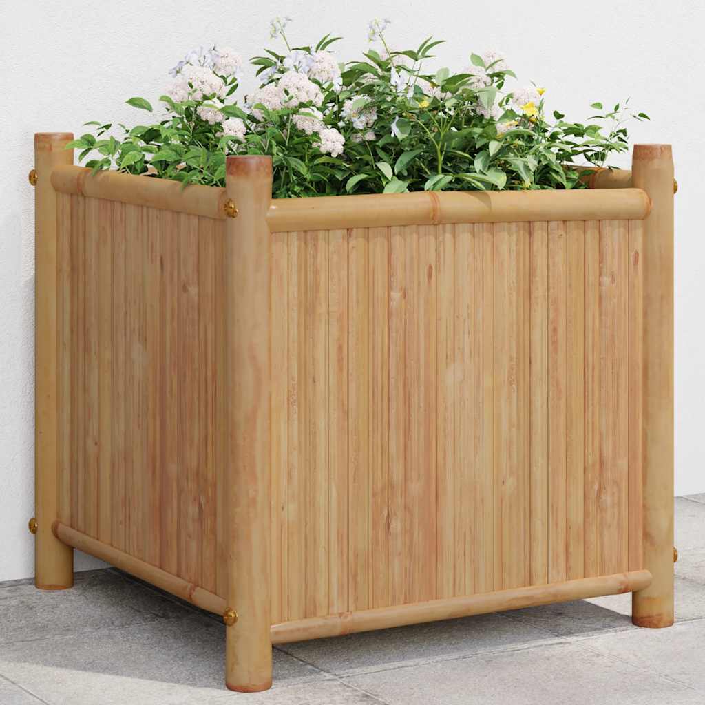 Jardinera acero blanco 32x29x75 cm