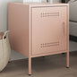 Mustard yellow steel bedside table 36x39x50.5 cm
