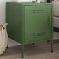 Mustard yellow steel bedside table 36x39x50.5 cm
