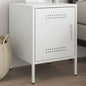 Mustard yellow steel bedside table 36x39x50.5 cm