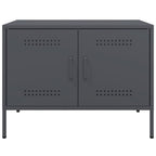 Mueble de TV acero gris antracita 68x39x50,5 cm