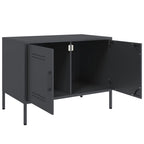 Mueble de TV acero gris antracita 68x39x50,5 cm