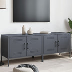 Muebles de TV 2 piezas acero blanco 68x39x50,5 cm