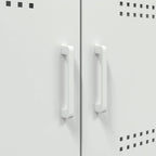 Muebles de TV 2 piezas acero blanco 68x39x50,5 cm
