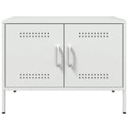 Muebles de TV 2 piezas acero blanco 68x39x50,5 cm