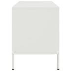 Muebles de TV 2 piezas acero blanco 68x39x50,5 cm