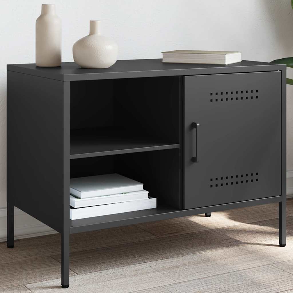 Mueble de TV acero gris antracita 68x39x50,5 cm