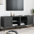 Muebles de TV 2 piezas acero blanco 68x39x50,5 cm