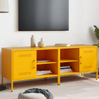 Muebles de TV 2 piezas acero blanco 68x39x50,5 cm