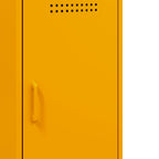 Aparadores 2 unidades acero amarillo mostaza 36x39x79 cm