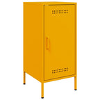 Aparadores 2 unidades acero amarillo mostaza 36x39x79 cm