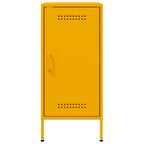 Aparadores 2 unidades acero amarillo mostaza 36x39x79 cm