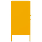 Aparadores 2 unidades acero amarillo mostaza 36x39x79 cm