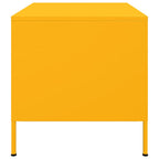 Mesa de centro acero amarillo mostaza 68x50x50,5 cm